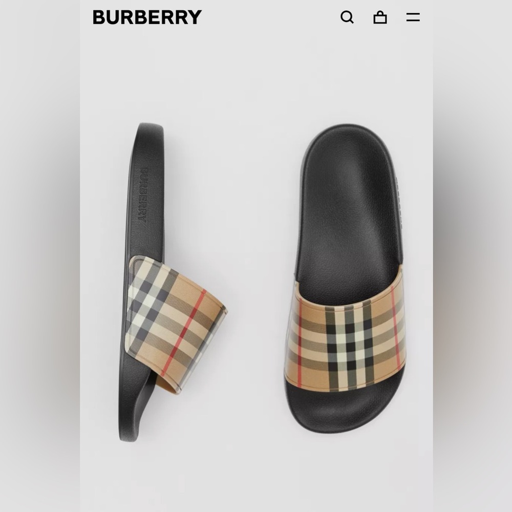 Burberry Furley slides Sz EUR 41 on color archive beige